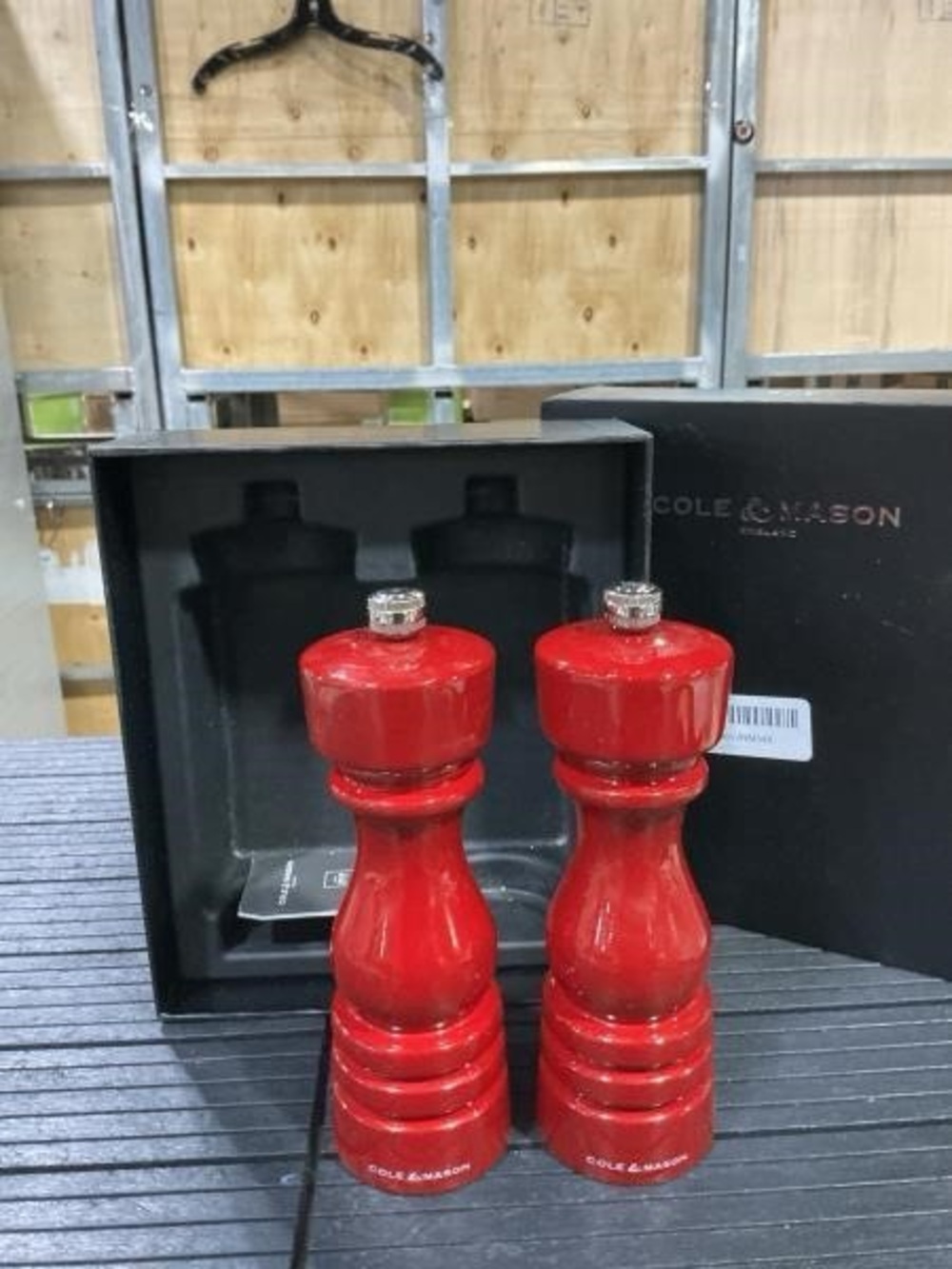 Cole & Mason London Red Gloss 7" Salt & Pepper Mill